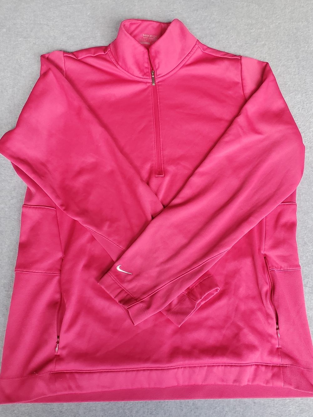 Nike Women’s Bright Pink Half-Zip Pullover Jacket